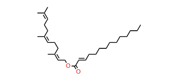 (Z,Z)-3,7,11-Trimethyl-2,6,10-dodecatrienyl tetradecenoate
